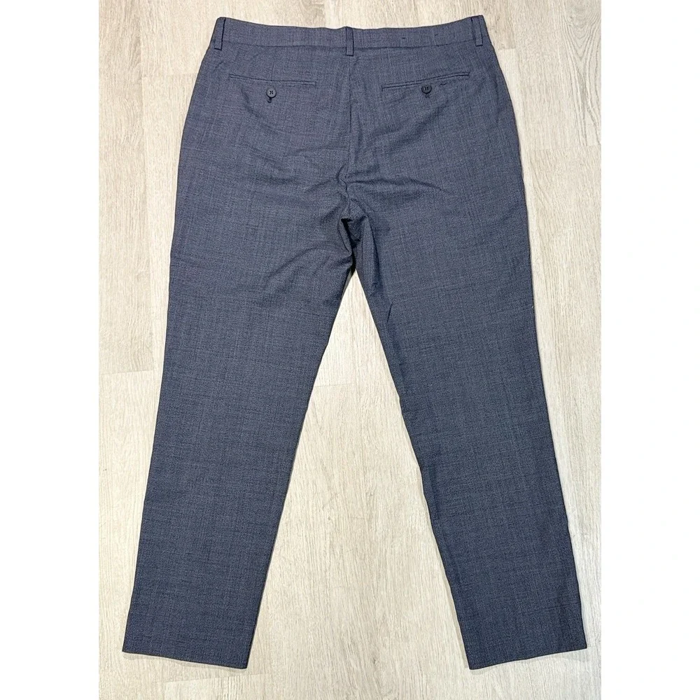 Banana Republic Marzotto Wool Dress Pants Men's 33x30 Blue Slim Fit Tapered